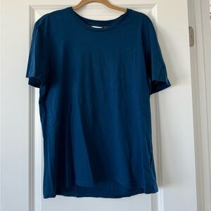 calvin klein liquid touch teal t shirt